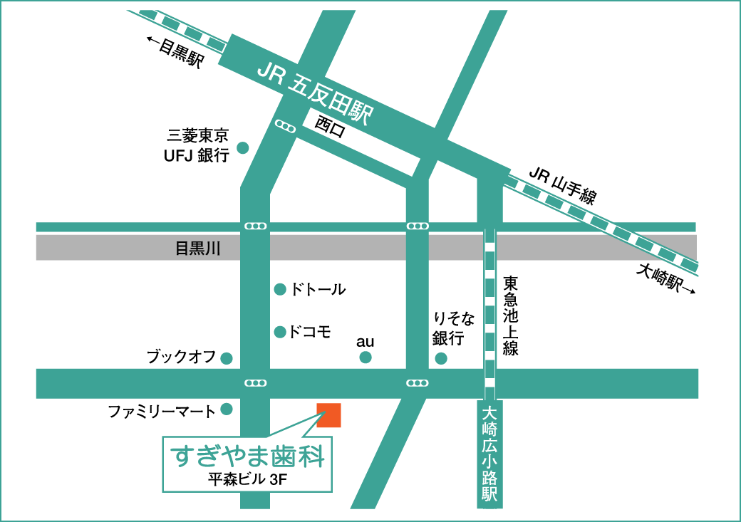 すぎやま歯科地図